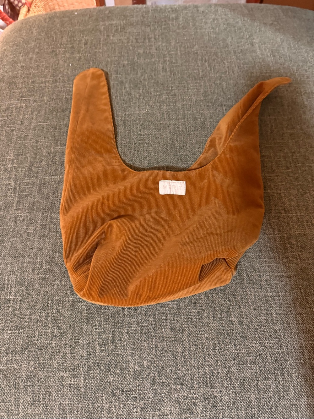 Corduroy Merit Bag in Caramel Brown